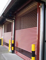 Sideview of security shutter