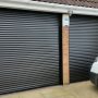 Double roller shutter garage door